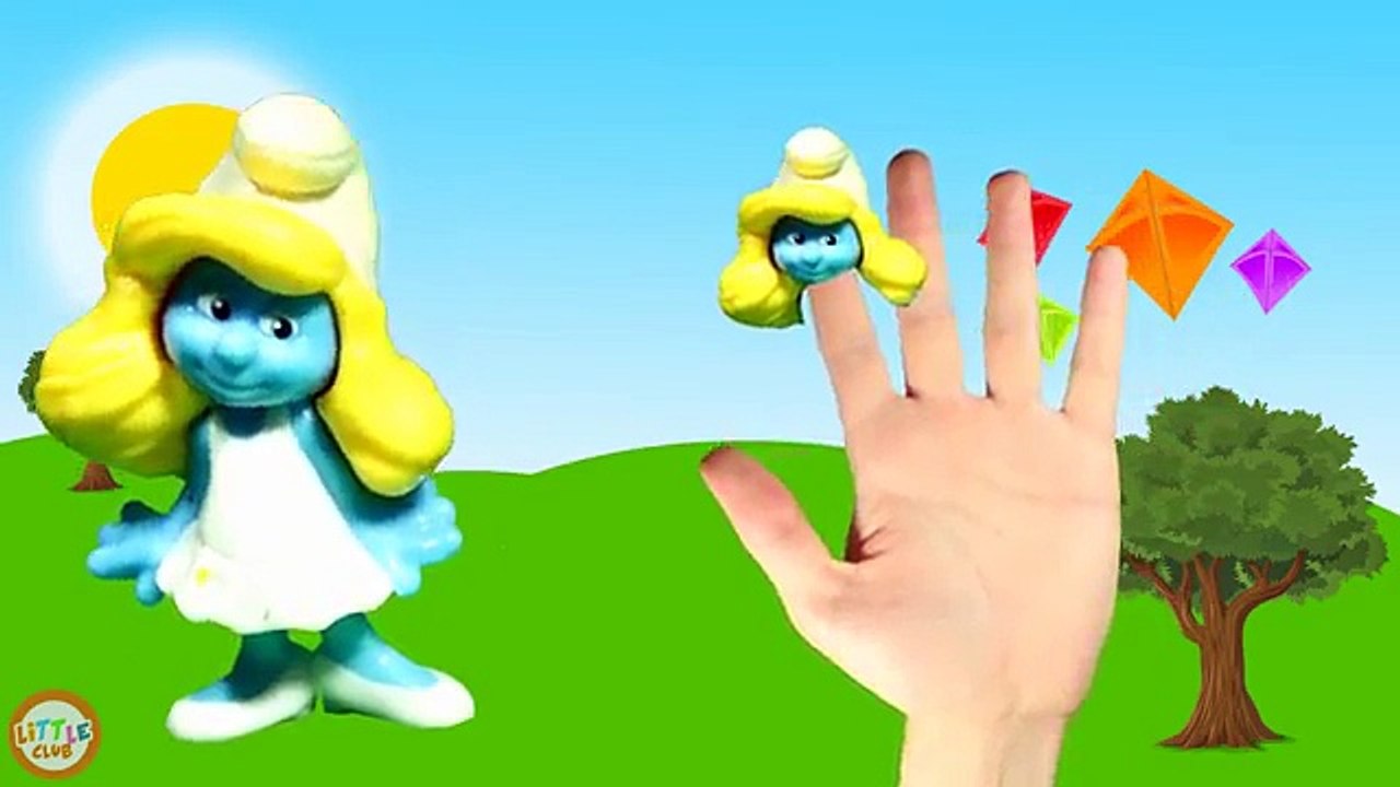Smurfs Finger Family Nursery Rhymes - Finger Family Song