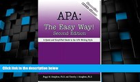 Buy NOW  APA: The Easy Way! [Updated for APA 6th Edition] 2nd (second) Edition by Peggy M.