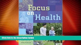 Buy NOW  Focus on Health with Online Learning Center Bind-in Card  Premium Ebooks Best Seller in