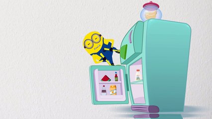 Minions Vs Hulk in Gym Funny Prank Cartoon! Finger Family_11