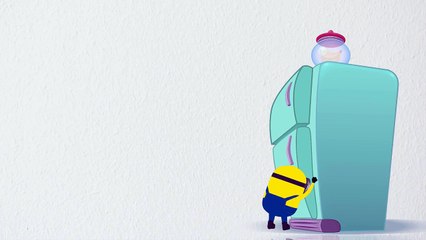 Minions Vs Hulk in Gym Funny Prank Cartoon! Finger Family_14