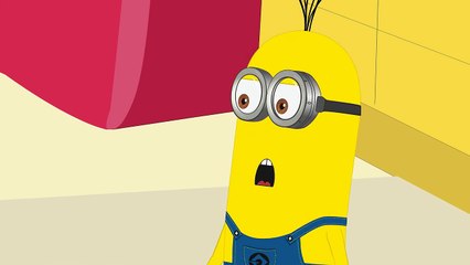 Minions Vs Hulk in Gym Funny Prank Cartoon! Finger Family_29