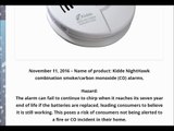 Important - RECALL Kidde Recalls Combination SmokeCO Alarms