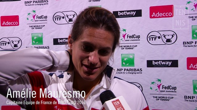Finale de la Fed Cup : Mauresmo fait le bilan de samedi
