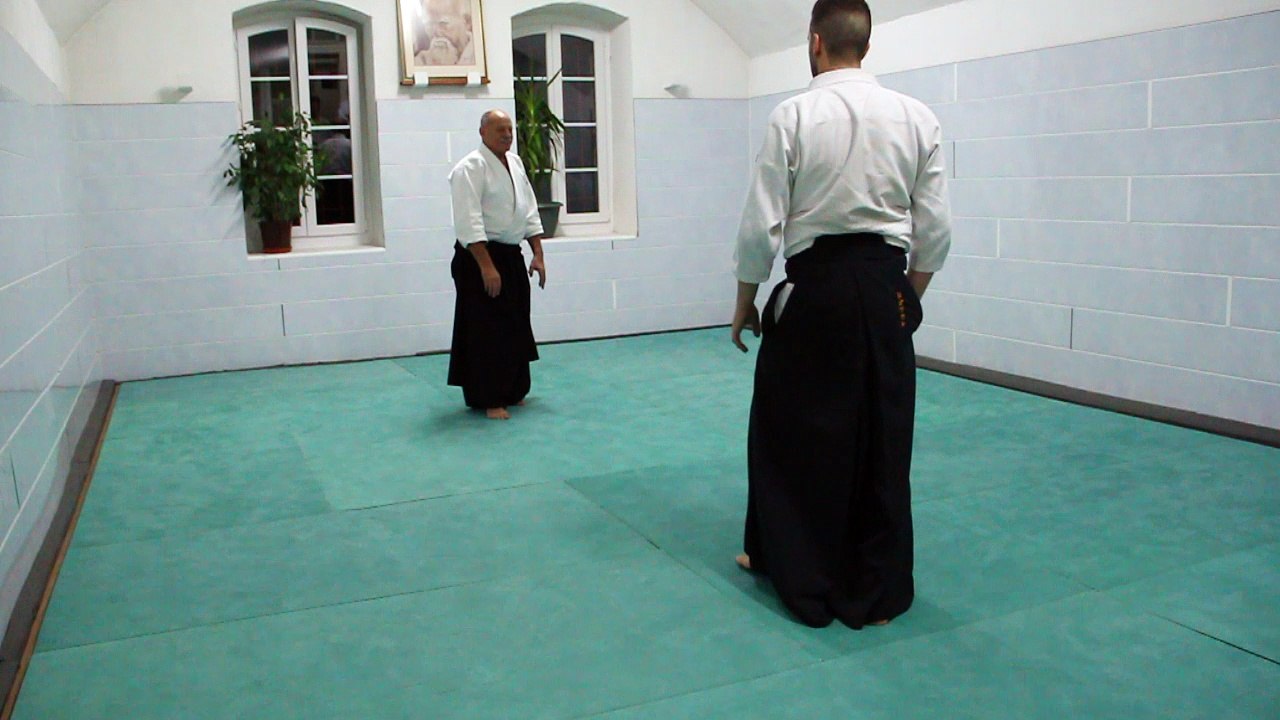 Ai hanmi  - Kokyu nage sur entrée ikkyo 1ère forme