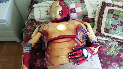 IRONMAN vs DUCK Duck Pulls Funny Spider Prank on a Sleeping Iron Man IRL Marvel Fun Toy