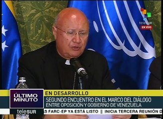 Venezuela:gobierno y MUD se comprometen a seguir hoja de ruta