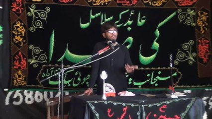 Zakir Afzal Haider Mekan Hafizabad 14 Muharram 1438 ( 2016 ) Choti Behak Hafizabad