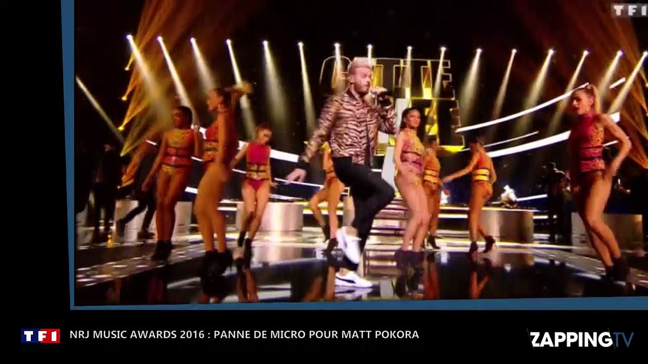 NRJ Music Awards 2016 : Matt Pokora a une panne de micro en plein milieu de "Cette année-là" (vidéo)
