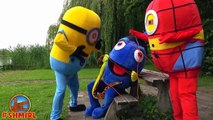 Finding Dory Kidnapped by Minions vs Spiderman Finding Dory vs Minions Superheroes in Real Life