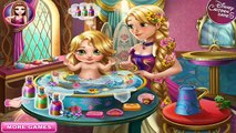 ★ Disney Princesses ★ Rapunzel, Snow White, Anna & Elsa Baby Wash Games Compilation ★
