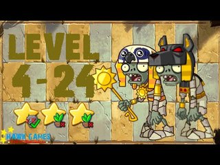 [v1.0.81+] Plants vs. Zombies: All Stars - Ancient Egypt Level 4-24 [4K 60FPS]