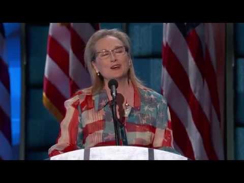 Meryl Streep : Hillary Clinton will be our first woman president.
