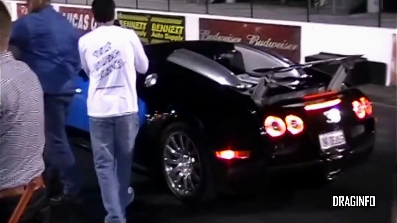 Bugatti Veyron Vs Nissan GTR R35 Drag Race