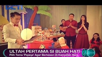 Pasangan Adi Nugroho dan Donita Gelar Pesta Ulang Tahun Pertama Buah Hati