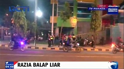 Razia Balap Liar, Remaja Kedapatan Bawa Pisau Lipat
