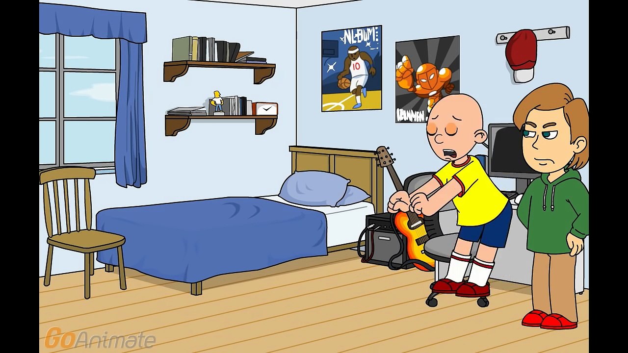 Caillou Goes to THEM Anime/Runs Away, Gets Grounded