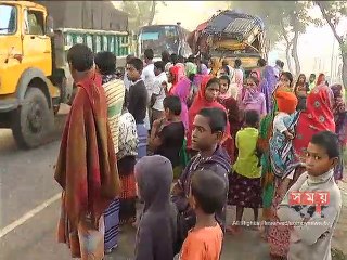 বগুড়ায় দু'টি ট্রাকের মুখোমুখি সংঘর্ষে ৫ পুলিশ সদস্যসহ নিহত ৭