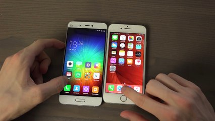 Xiaomi Mi 5 vs. iPhone 6S - Which Is Faster- - YouTube