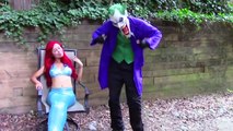 Ariel Little Mermaid Marries Joker w Spiderman Frozen Elsa Maleficent funny superhero video