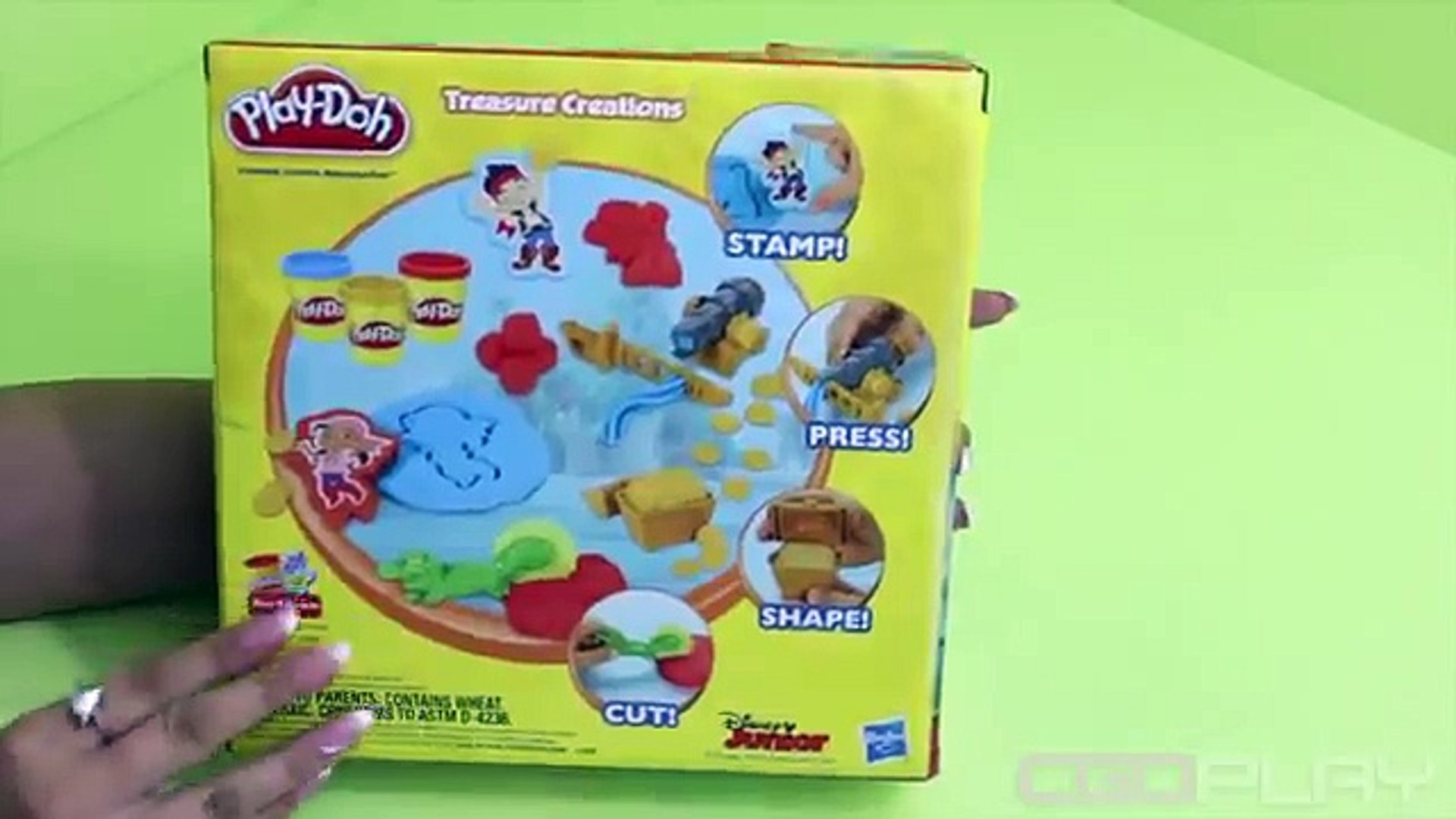 Play Doh Jake And The Neverland Pirates Treasure Map Chest Gold Creations Playdoh Set For Kids Video Dailymotion