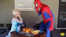 VAMPIRE Frozen Elsa & Anna PRANK! Spiderman vs Joker Jail Bad Baby Mini Toys Superhero Fun IRL