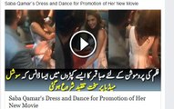 Saba Qamar’s Dress and Dance for Promotion of Her New Movie