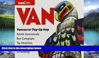 Big Deals  Pop-Up Vancouver Map by VanDam - City Street Map of Vancouver, BC - Laminated folding