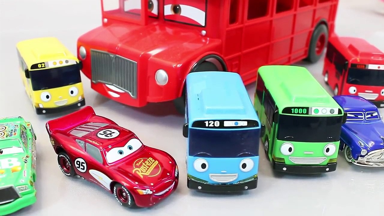 Disney Cars Tayo the Little Bus English Learn Numbers Colors Toy Surprise Toys part1