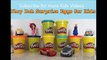 Many Play Doh Eggs Surprise Disney McQueen Cars 2 Princess Police Cars Frozen Elsa Kids 子供お Toys