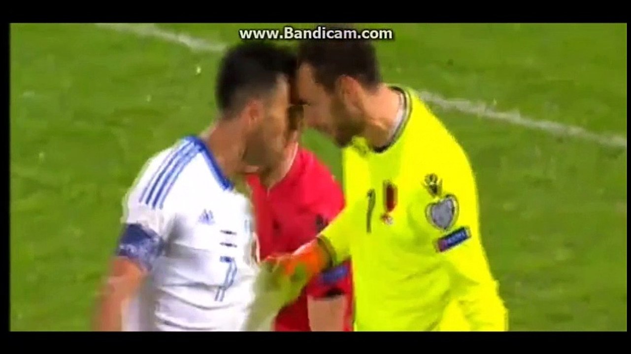 Eter Berisha Red Card For A Crazy Headbutt vs Israel!