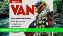 Big Deals  Pop-Up Vancouver Map by VanDam - City Street Map of Vancouver, BC - Laminated folding