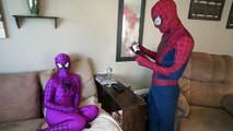 Purple Spidergirl Spiderman Vs Venom In Real Life Spiderman Gives Spidergirl Venom Potion
