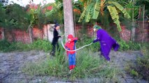 Baby Spiderman Kidnapped w/ Hulk Spiderman Anna vs Joker Maleficent - Funny Superhero Movie IRL
