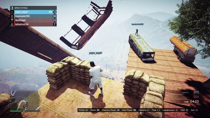 Grand Theft Auto V 'Dodge a chopper' death run