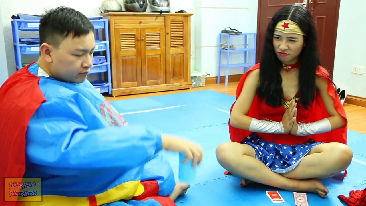 Spiderman VAMPIRE TOILET ATTACK vs Wonder Woman TOILET PAPER BATTLE! w/ Fat Superman & Frozen Elsa!