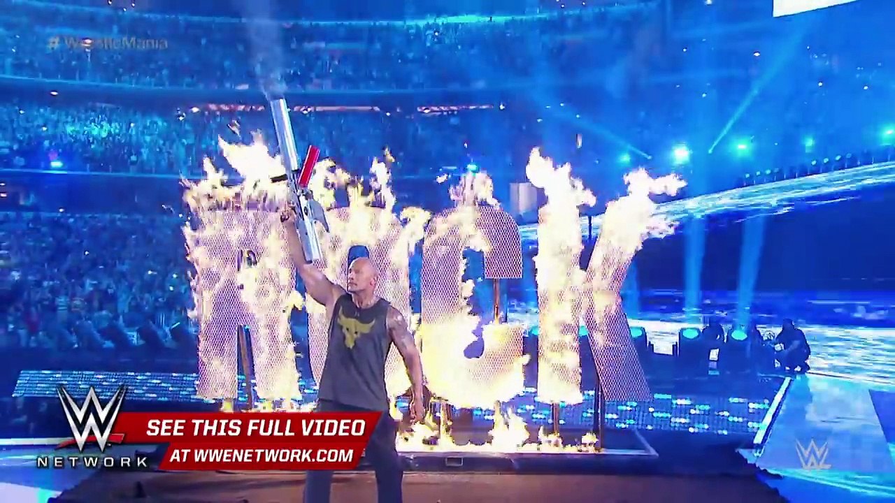 The Rock returned to WWE: WrestleMania 32 on WWE Network