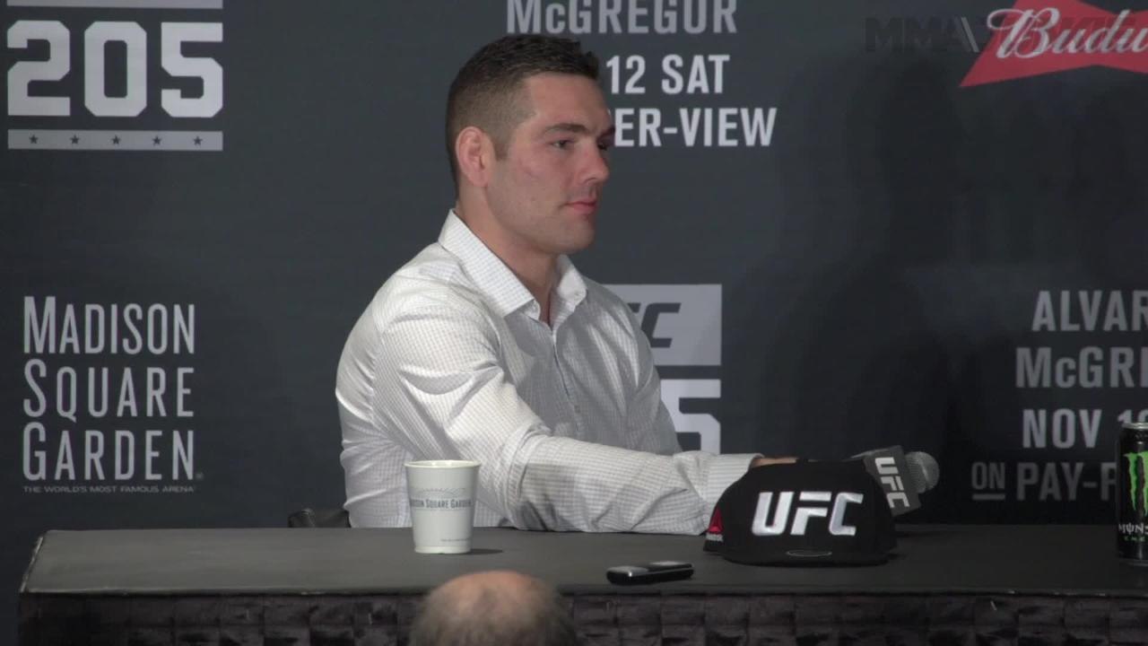 Chris Weidman disappointed but still counting his blessings after UFC 205