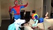✿✿ Joker Girl ✿ Spiderman vs Frozen Elsa ✿ Superheroes Dancing In A Car! Cinderella, Poison Ivy