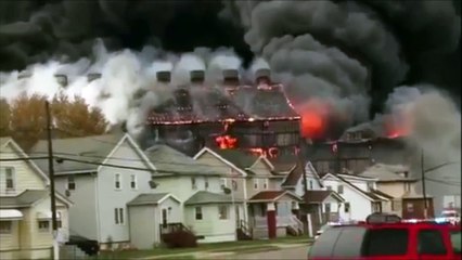 Terrible incendie à Bethlehem. L'immeuble fini par tomber