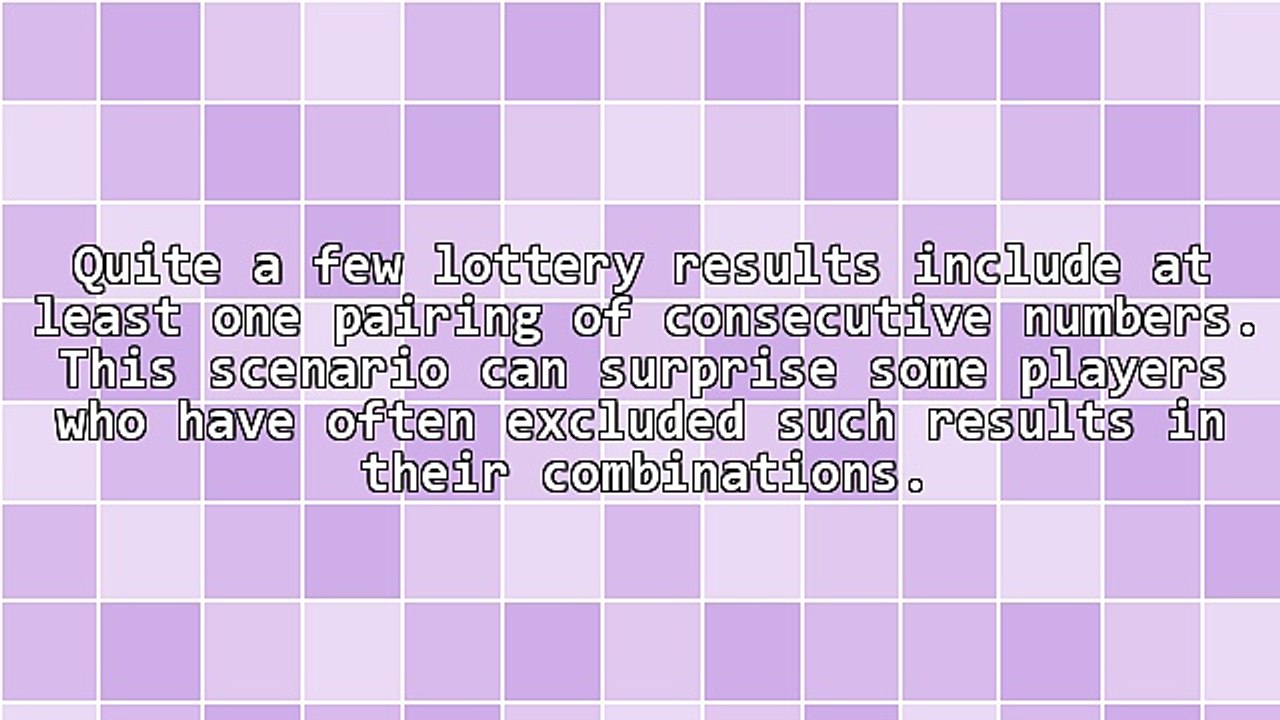 How To Predict Consecutive Numbers In Lotto Results