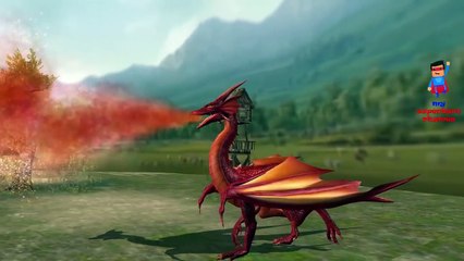 Finger Family Godzilla Cartoon Nursery Rhyme | Animated 3D Godzilla Song for Kids