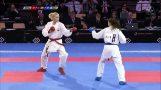 Female Kumite Final -68 Alisa Buchinger AUT V Katrine Pedersen DEN 2016 WKF World Championships