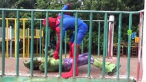 Hulk Vs Batman Vs Spiderman Rea lLife SuperHero Fights And Battles Videos For Children