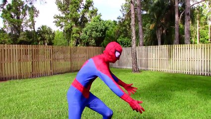 Frozen Elsa becomes bad baby elsa w/ spiderman, pink spidergirl, maleficent funny superhero video