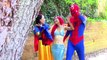 Ariel little mermaid flies w Snow white Spiderman Cinderella Maleficent funny superheroes IRL