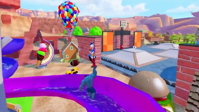 Finger Family & Wheels on the Bus Songs w Disneys Mickey Mouse & Donald Duck with Gray HULK!