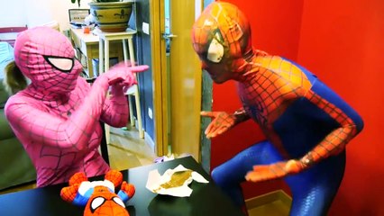 Pink Spidergirl Pregnant vs Doctor vs Spiderman! Funny Spiderbaby Movie! Fun Superhero in Real Life!