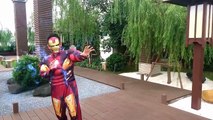 #Captain America vs Iron man w/ Civil War #LIGHTSABER FIGHT Scream vs Evil Superheroes In Real Life