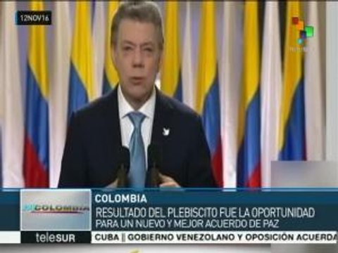 Santos: Plebiscito del 2 oct, oportunidad para un mejor acuerdo de paz